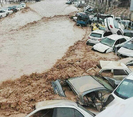 امدادرسانی ارتش، سپاه و بسیج به سیل زدگان شیراز