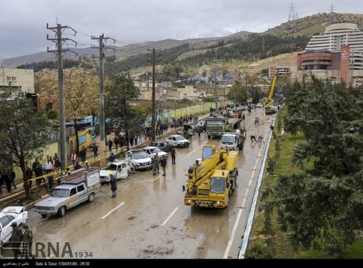 منافقین برای سیل شیراز شایعه و دروغ می‌سازند