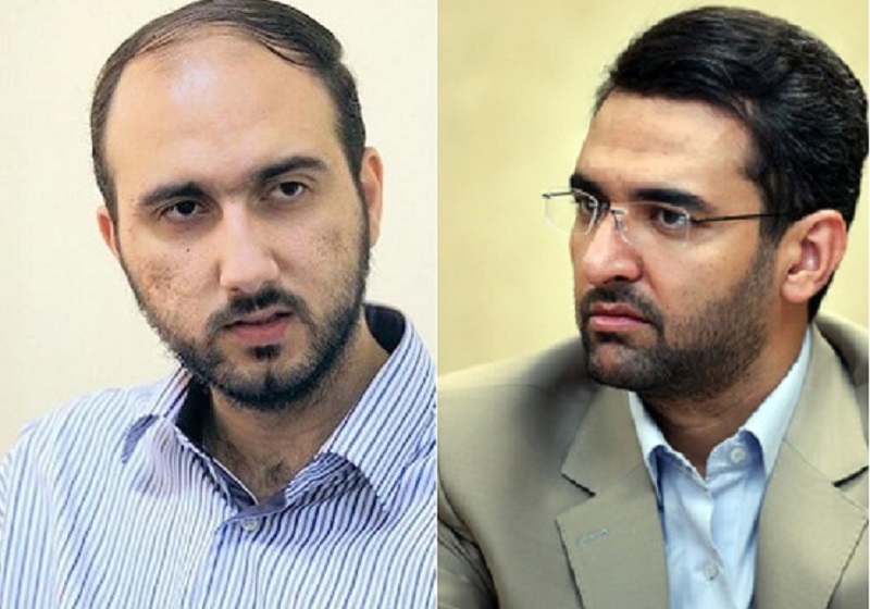 آذری جهرمی و علی فروغی