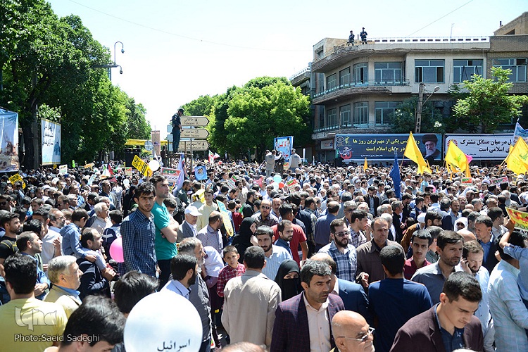 حضور گسترده مردم در راهپیمایی موجب قوت قلب فلسطینیان می‌شود