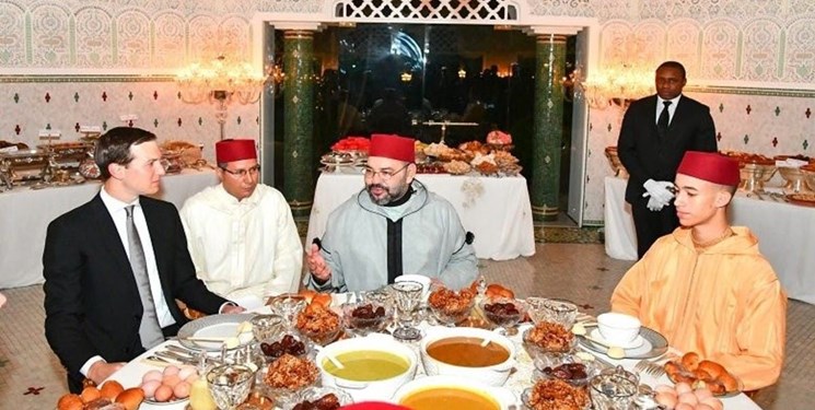 دیدار فرستادگان آمریکا با شاه مغرب