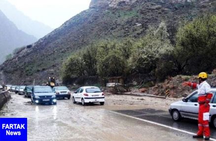 جاری شدن سیلاب در سمنان