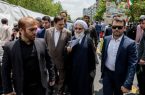حضور جمعی از مسئولین در راهپیمایی روز قدس