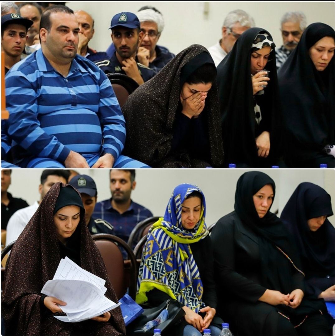 حضور متهمان زن با شلوار لی و روسری رنگی در دادگاه+عکس