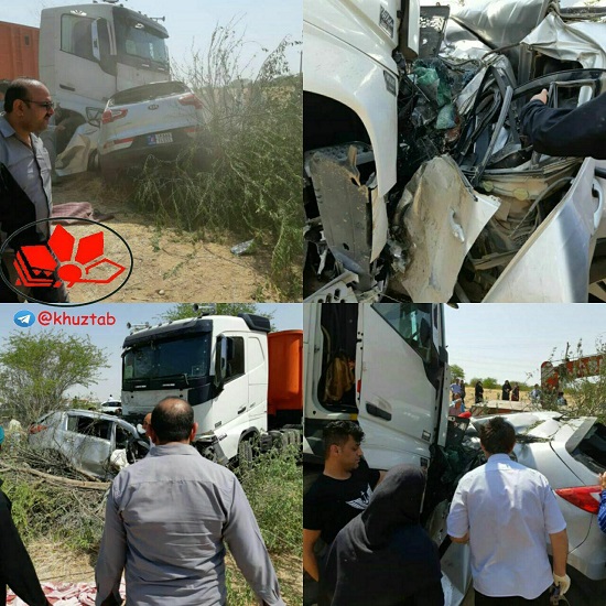 پنج عضو یک خانواده‌ در حادثه رانندگی کشته شدند
