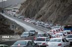 ترافیک سنگین در جاده کرج چالوس