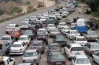 در محورهای تونل کندوان تا مرزن آباد و پل زنگوله  ترافیک سنگین است