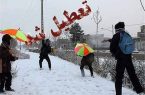 برف و باران باز هم مدارس را تعطیل کرد