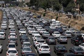 ترافیک سنگین در محور چالوس