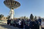 بازدید دانش آموزان از پایگاه فضایی ماهدشت/ راویان پیشرفت به صنعت فضایی رسید